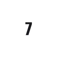 set 3 piezas numeros adhesivos grandes 7 negro