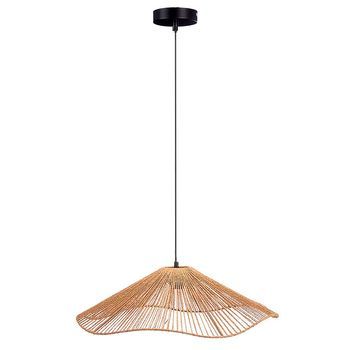 Lámpara De Techo Diseño Vuelo Cuerda. 55cm. Potencia Máxima 40w. 55x55x16 Cm. Color: Negro