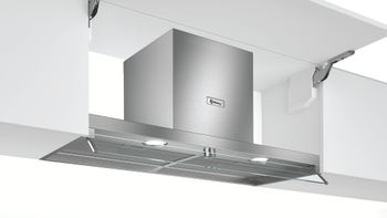 BalayCampana decorativa integrable 90 cm Cristal transparente, Acero inoxidable 3BD896MX