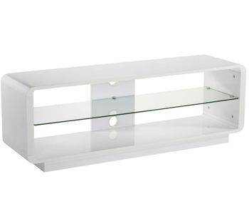 ALPHASON Luna 1400 TV Stand - White, White
