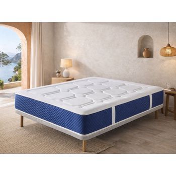 Colchón Muelles Ensacados Sonho Zion Spring Latex 105x180 Cm – Altura 30 Cm Con 2 Cm De Látex A Cada Lado