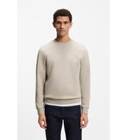 boss para hombre 50509323 sudadera aplique logo beige m casual algodon