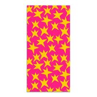 alfombra vinilica estrellas 80x200cm agatha estampados amarillo rosa