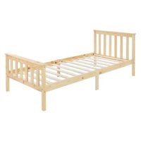 somier de laminas 90x200cm madera de pino natural ecd geramny