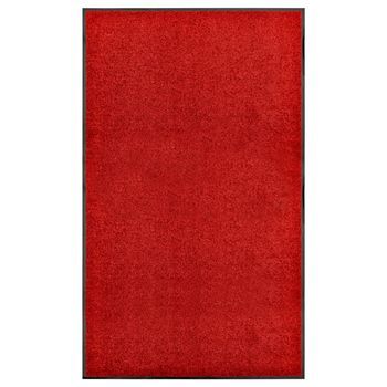 Felpudo Lavable Rojo 90x150 Cm Vidaxl