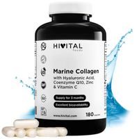 hivital colageno marino  acido hialuronico 180 capsulas