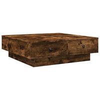 mesa de centro con cajones diseno moderno y contemporaneo 90 x 90 x 28 cm madera de ingenieria marron dec038559