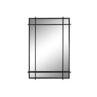 espejo hierro cristal 65x6x95 negro