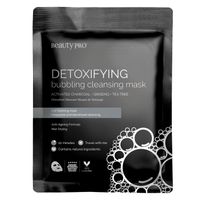beautypro detoxifying cleansing sheet mask with activated charcoal