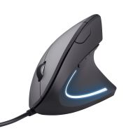 trust verto raton ergonomico vertical usb 1600 dpi negro