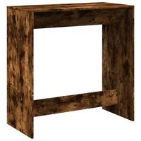 mesa alta de bar madera ingenieria roble ahumado 102x50x1035cm vidaxl