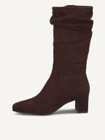 caprice bootie brown made of textiles with block heel size 38