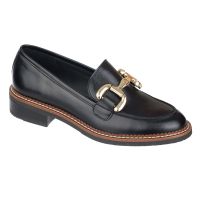 mocasin piel negro hebilla