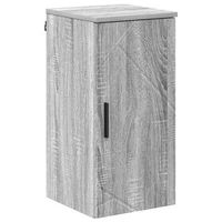 gabinete de bano  armario de bano con puerta gris sonoma 30 x 315 x 61 cm