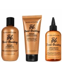 bumble and bumble bond-building repair shampoo 250ml  conditioner 200ml and triple flash rinse full size 250ml bundle