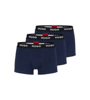 hugo para hombre 50469786 pack 3 boxers logo cintura marino l homewear algodon