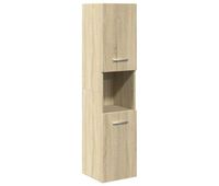 vidaxl armario de bano madera ingenieria roble sonoma 30x30x130 cm
