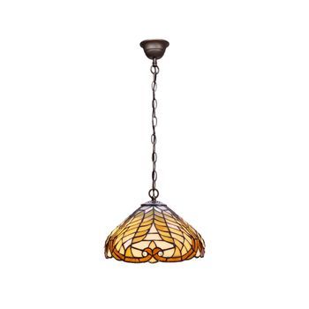 Colgante De Techo  Cadena Y Pantalla Tiffany D. 30cm  Dalí
