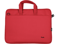 maletin para portatil - trust bologna hasta 16 universal poliester reciclado rojo