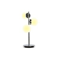 lampara sobremesa cristal metal 26x26x59 3 bolas