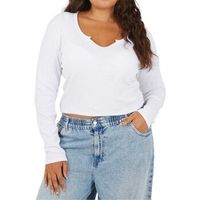 brave soul camiseta manga larga gt42604 para mujer