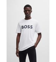boss para hombre 50481923 camiseta punto logo blanco xs casual algodon manga corta