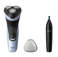afeitadora electrica philips x300302 uso en seco y humedo cabezales flexibles 4d cuchillas powercut