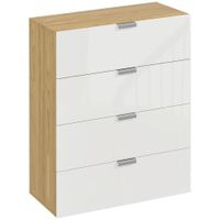 comoda con cajones 70x35x92 cm blanco