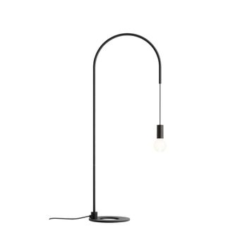 Lámpara de mesa aluminio negro 113 cm e27 60w