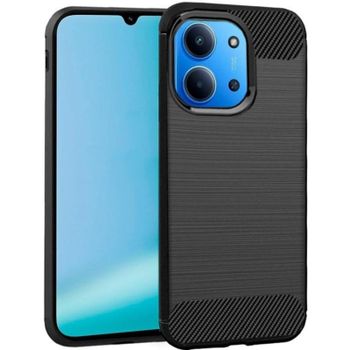 Funda para móvil Cool Silicona Flexible Carbón Negro Antigolpes para Xiaomi Redmi 15C, 15C 5G y POCO C85
