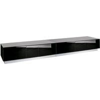 element modular 2500 mm tv stand - black black