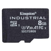 tarjeta microsdhc kingston industrial 8gb uhs-i u3 v30 a1 negro - resistencia extrema y alto rendimiento