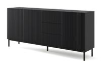 comoda efecto madera negro led