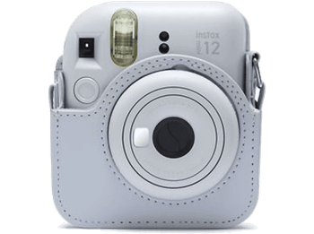 Funda cámara - FujiFilm Mini 12, Bandolera, Blanco