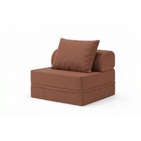 sofa modular 1 lugar convertible derecho terracota
