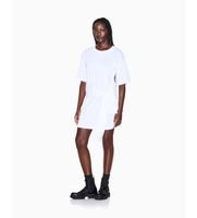 ax armani exchange para mujer xw002085af10356u0002 vestido camisero blanco s casual algodon manga corta
