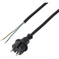 cable de alimentacion sygonix negro 5 m ligero