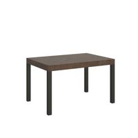 mesa extensible 90x120380 cm everyday nogal patas antracita