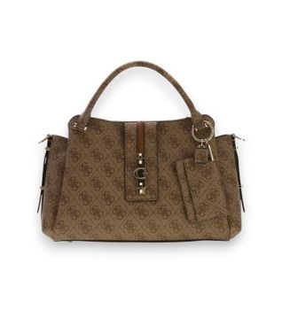Guess para mujer. HWSG2378060 Bolso satchel logo Yvonne beige (OSFA), Casual, Poliuretano