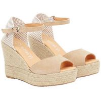 la valeta alpargatas charlene peep toe nude para mujer