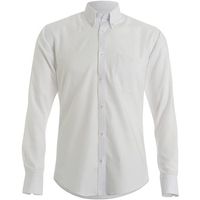 kustom kit camisa manga larga oxford para hombre