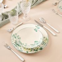 plato llano x6 gres blancoverde