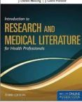 introduction to research and medical literature for health profes sion
