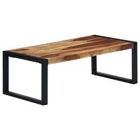 mesa de centro de madera maciza de acacia 110x60x40 cm vidaxl