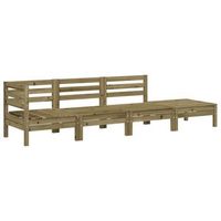 sofa de jardin de 4 plazas  sofa de exterior madera de pino impregnada