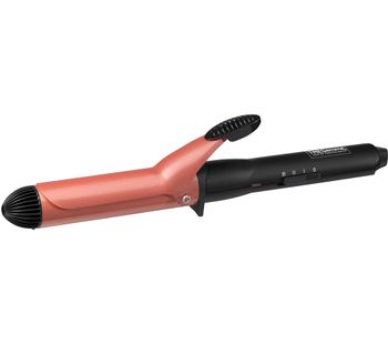 TRESEMME 2805BU Perfectly (un)Done Curls Curling Tongs - Black & Coral, Black