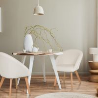 silla de tela  blanco