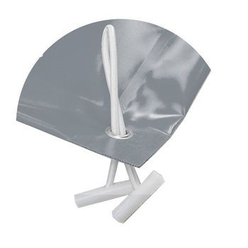 Cubierta De Proteccion Invierno Para Piscina De 3 X 5 M Más 15 Cm Para Anclaje En Gris