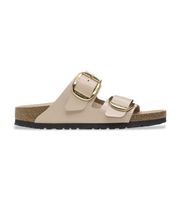 birkenstock para mujer 1026553 sandalias de piel arizona big buckle ajuste estrecho beige 36 plano ninguno casual