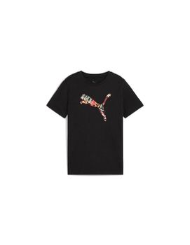 Camiseta Puma Essentials Graphic II G Niña Black